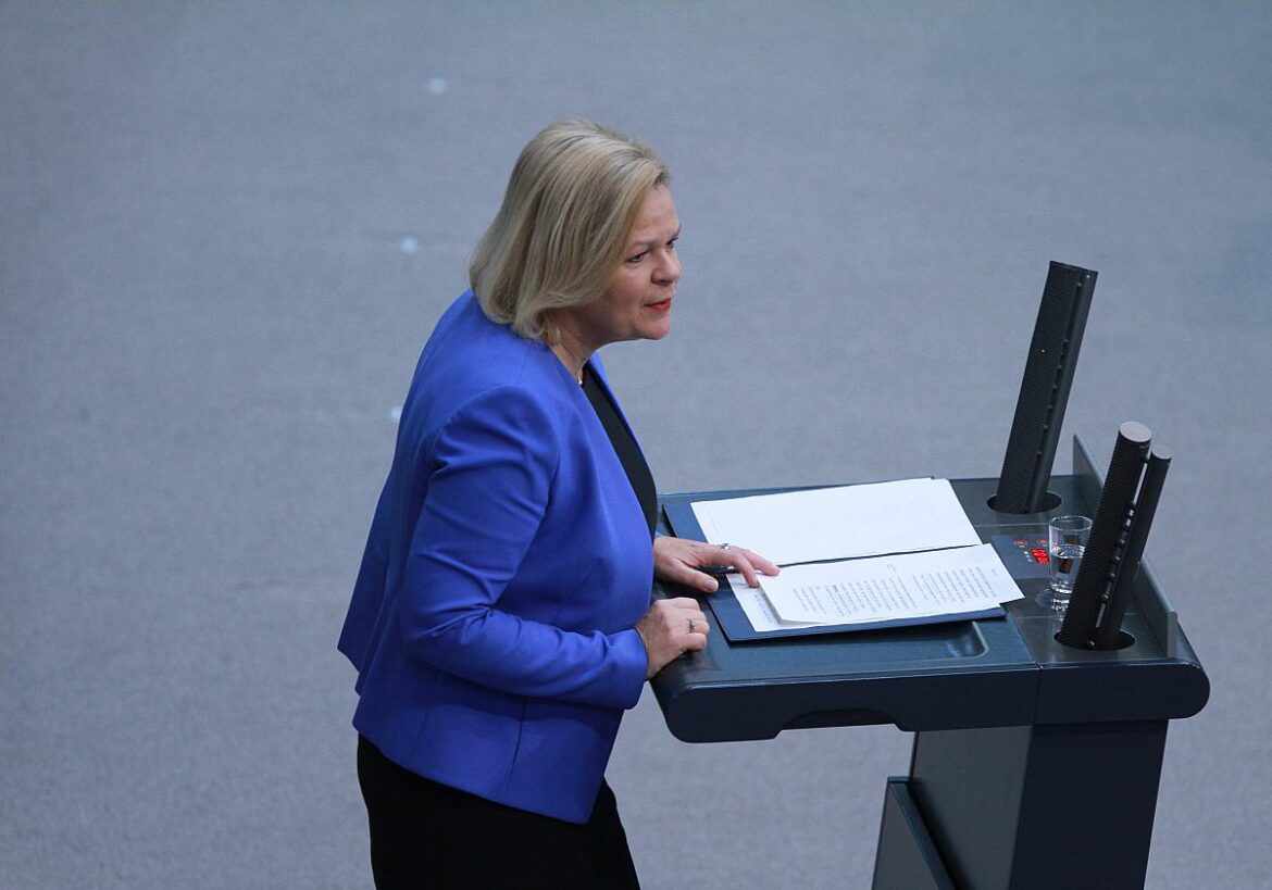 Bundesinnenministerin Nancy Faeser (SPD)