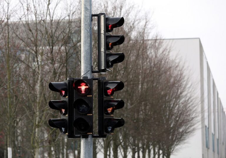 Rote Fußgängerampel