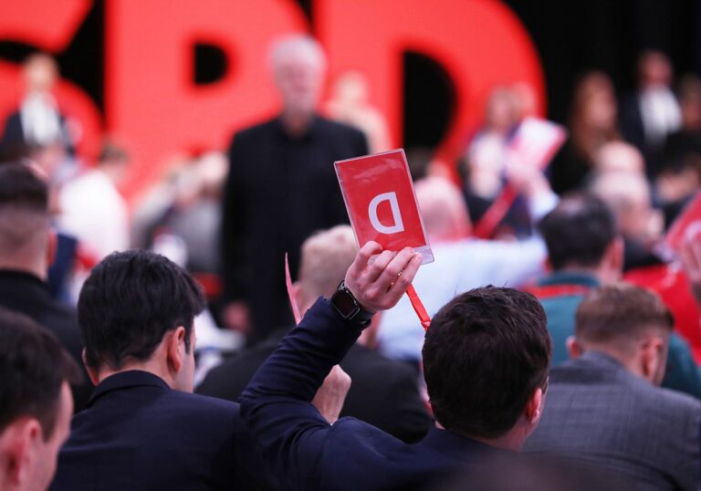 Abstimmung auf dem SPD-Parteitag