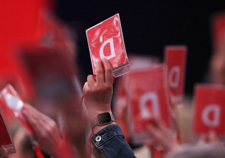 Abstimmung auf dem SPD-Parteitag