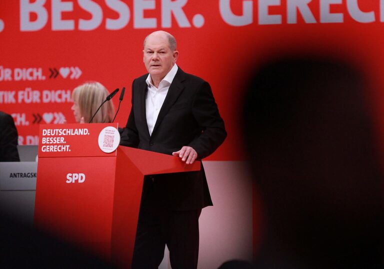 Bundeskanzler Olaf Scholz (SPD)