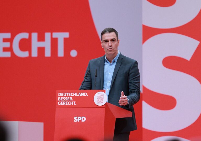Spanischer Ministrpräsident Pedro Sanchez auf dem SPD-Parteitag
