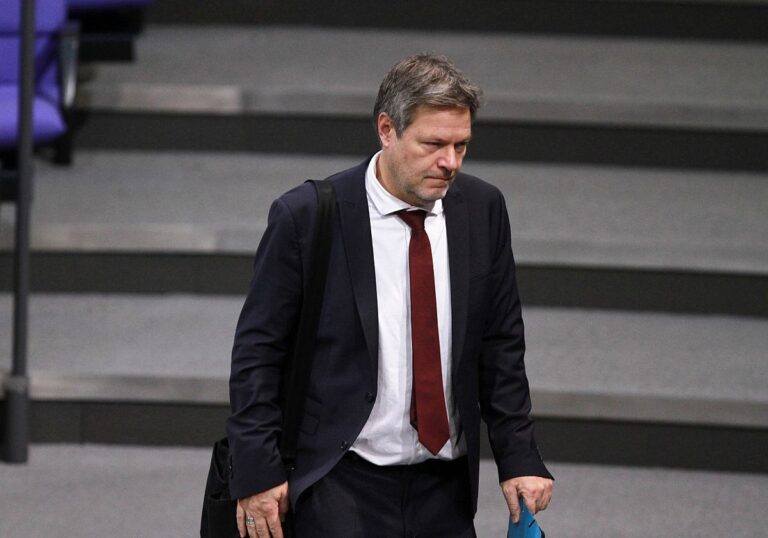 Bundeswirtschaftsminister Robert Habeck (Grüne)