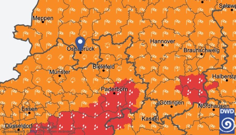 Wetter in Osnabrück, Quelle: DWD 21.12.2023