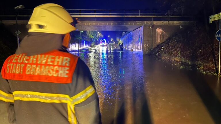 Unterführung der B68 bei Hesepe war unpassierbar / Foto: H. Stricker