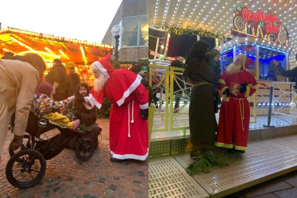 Hinter den Kulissen: Den Wams vom Osnabrücker Nikolaus trägt eine Frau