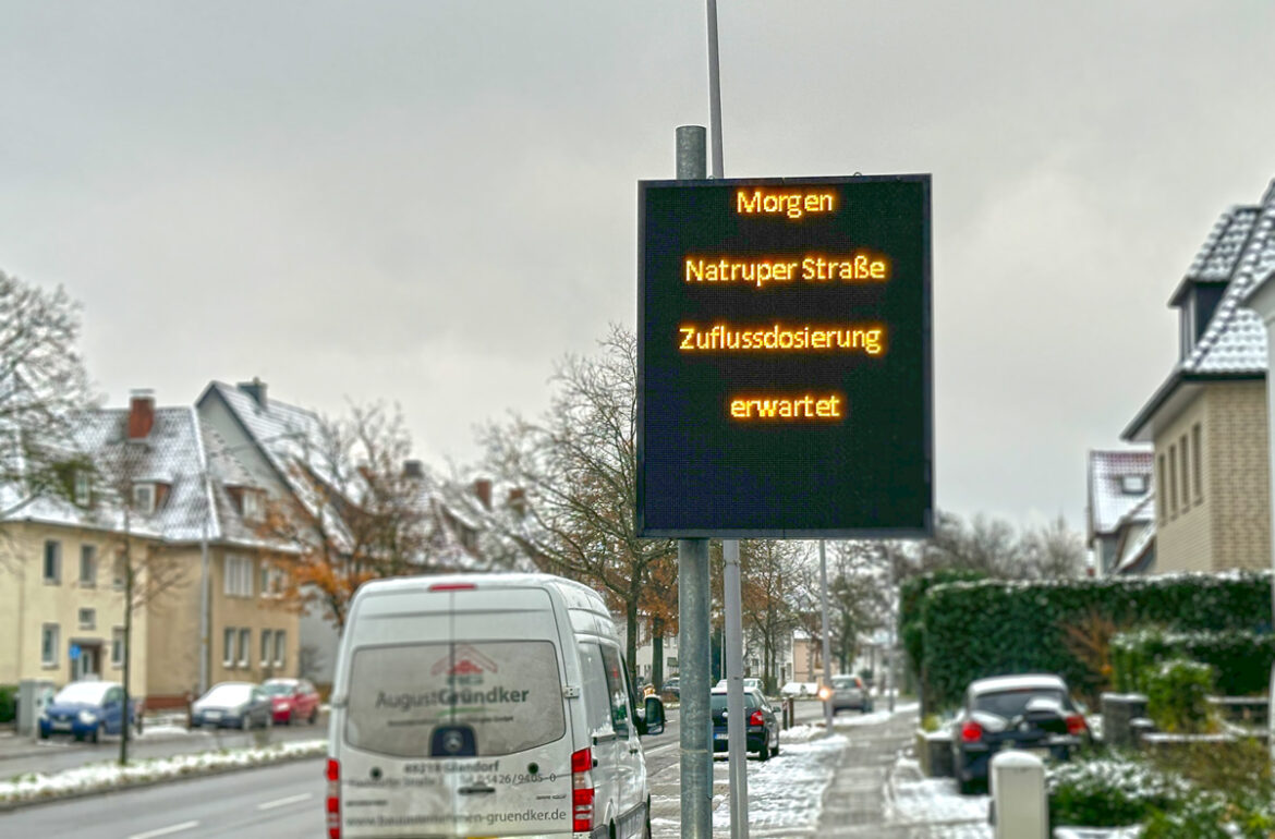 Zuflussdosierung an der Wersener Straße / Foto: Pohlmann