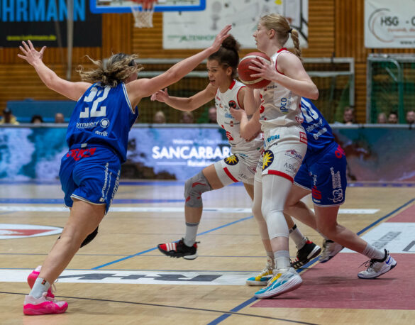 GiroLive-Panthers Osnabrück gewinnen knapp mit 66:64 gegen Blue Dolphins Marburg