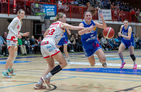 GiroLive-Panthers Osnabrück gewinnen knapp mit 66:64 gegen Blue Dolphins Marburg