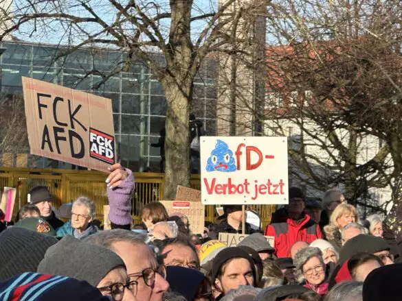 IMG_5504 Demonstration Osnabrück bekennt Farbe – für Demokratie, gegen Faschismus, 27.01.2025, Schlossgarten Osnabrück