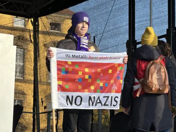 IMG_5531 Demonstration Osnabrück bekennt Farbe – für Demokratie, gegen Faschismus, 27.01.2025, Schlossgarten Osnabrück