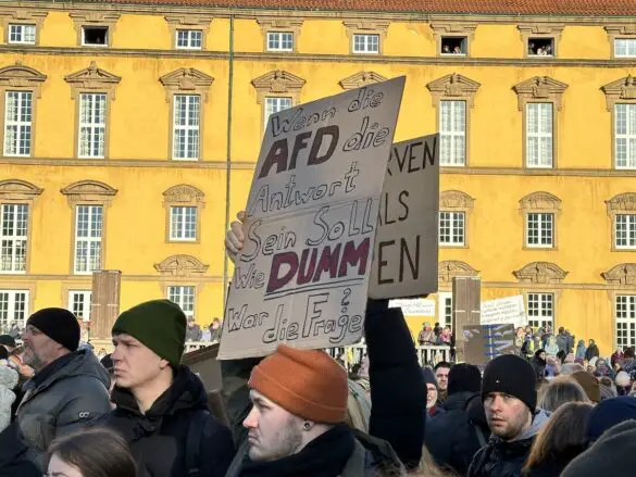 IMG_5581 2 Demonstration Osnabrück bekennt Farbe – für Demokratie, gegen Faschismus, 27.01.2025, Schlossgarten Osnabrück