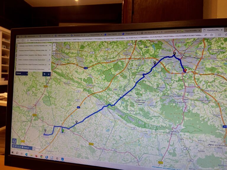 LKW-Demo Route