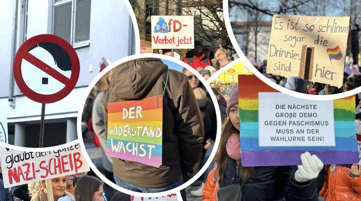 Bildergalerie Demonstrationen "gegen rechts" in Osnabrück