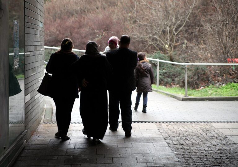 Migrierte Familie