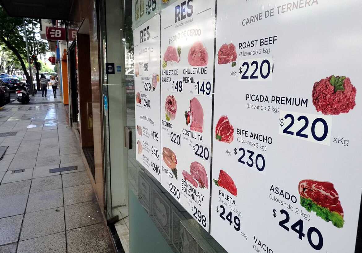 Anzeigenschild Fleischprodukte