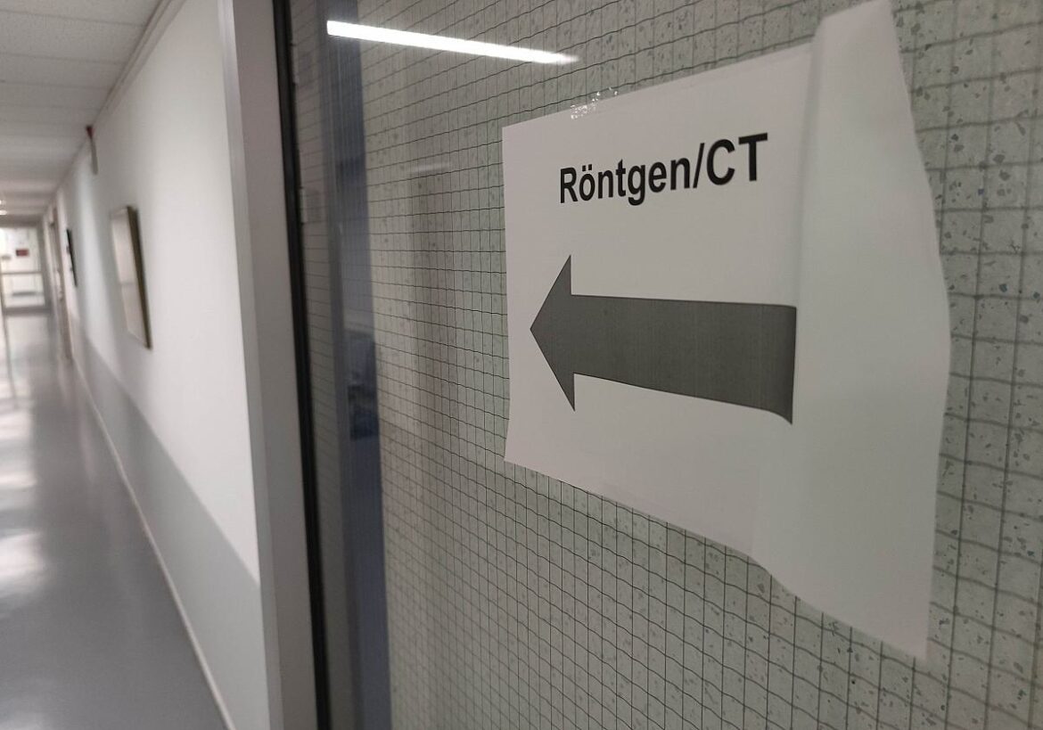 Ausschilderung im Krankenhaus: Röntgen/CT