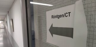 Ausschilderung im Krankenhaus: Röntgen/CT