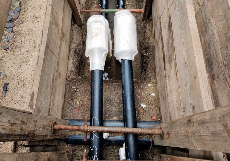 Rohe Wärmepumpe