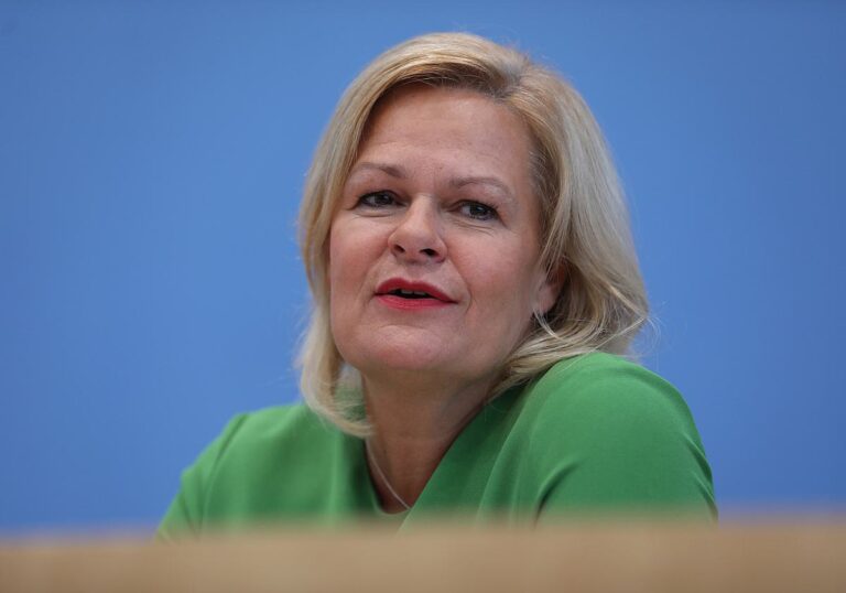 Bundesinnenministerin Nancy Faeser (SPD)