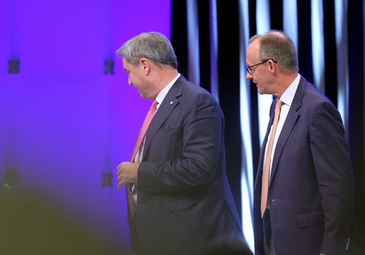 Markus Söder (CSU) und Friedrich Merz (CDU)
