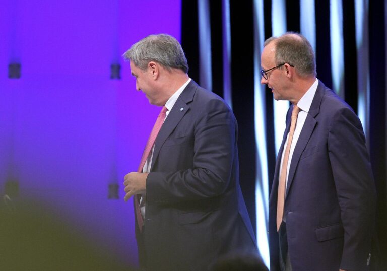Markus Söder (CSU) und Friedrich Merz (CDU)