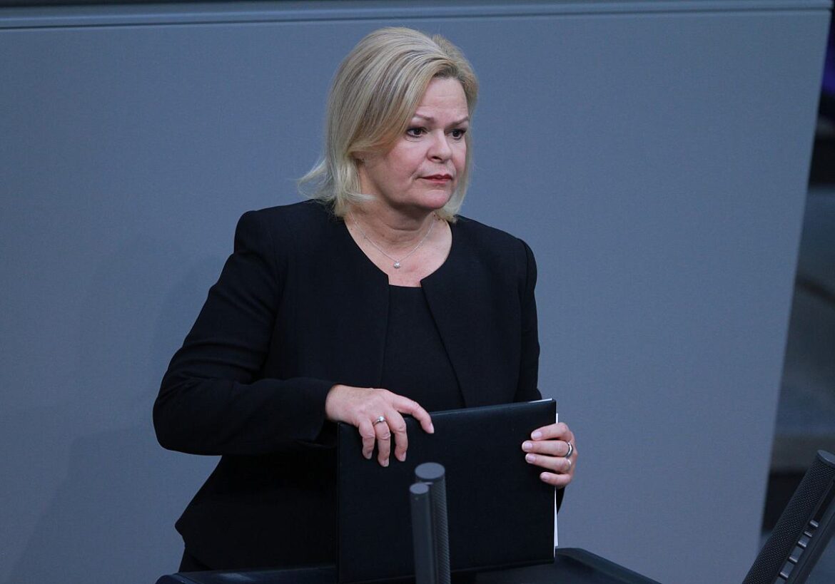 Bundesinnenministerin Nancy Faeser (SPD)