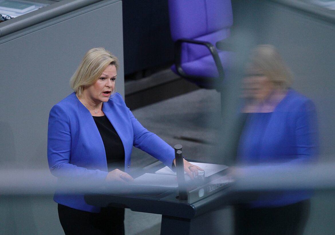 Bundesinnenministerin Nancy Faeser (SPD)