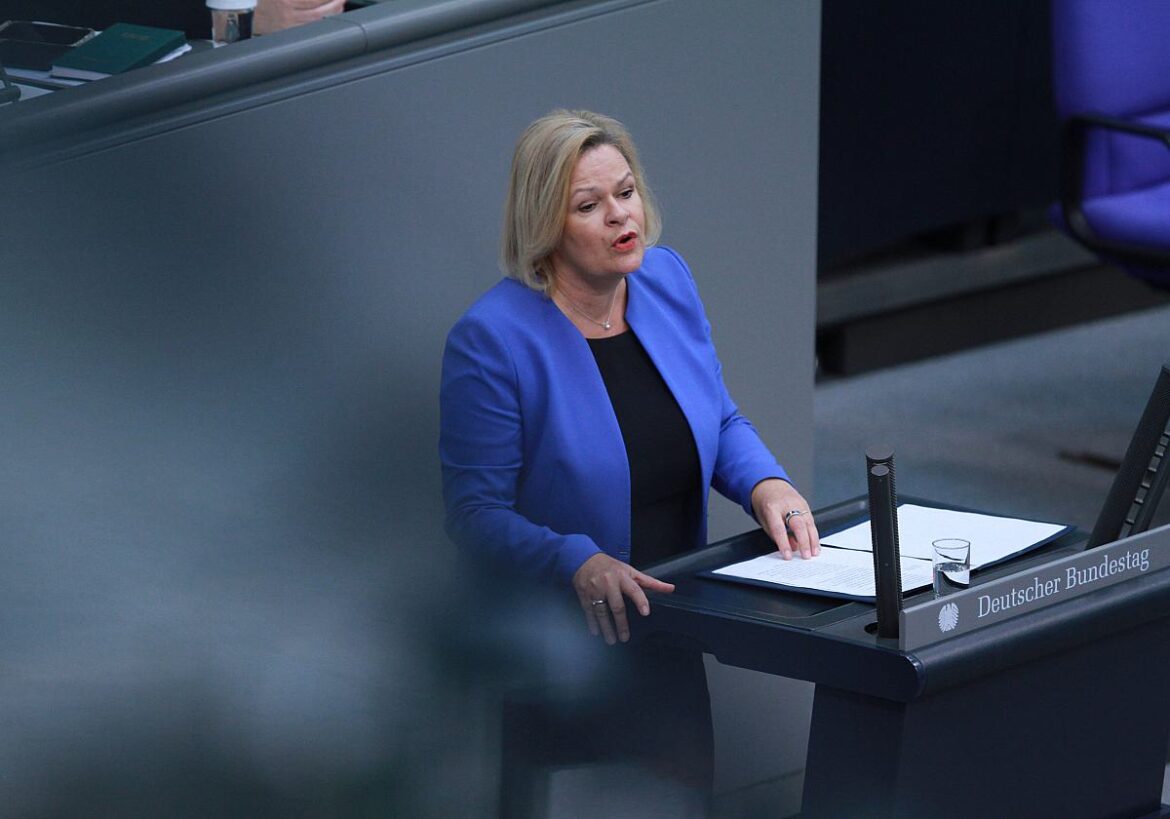 Bundesinnenministerin Nancy Faeser (SPD)