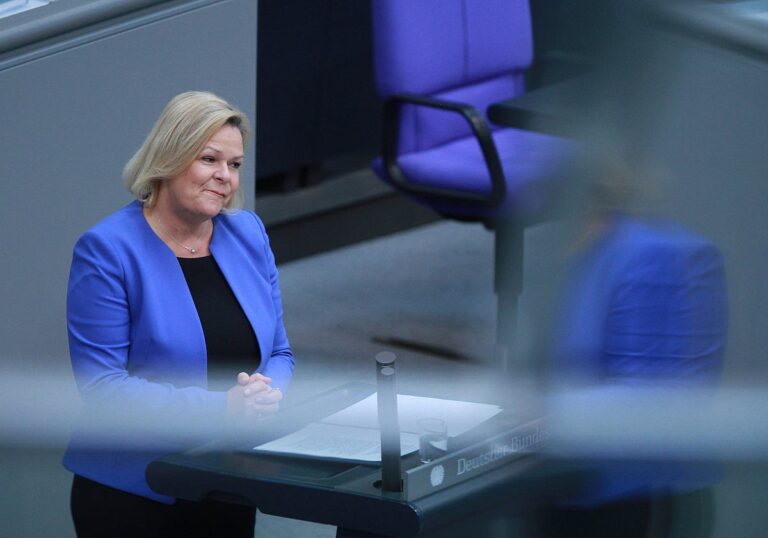 Bundesinnenministerin Nancy Faeser (SPD)