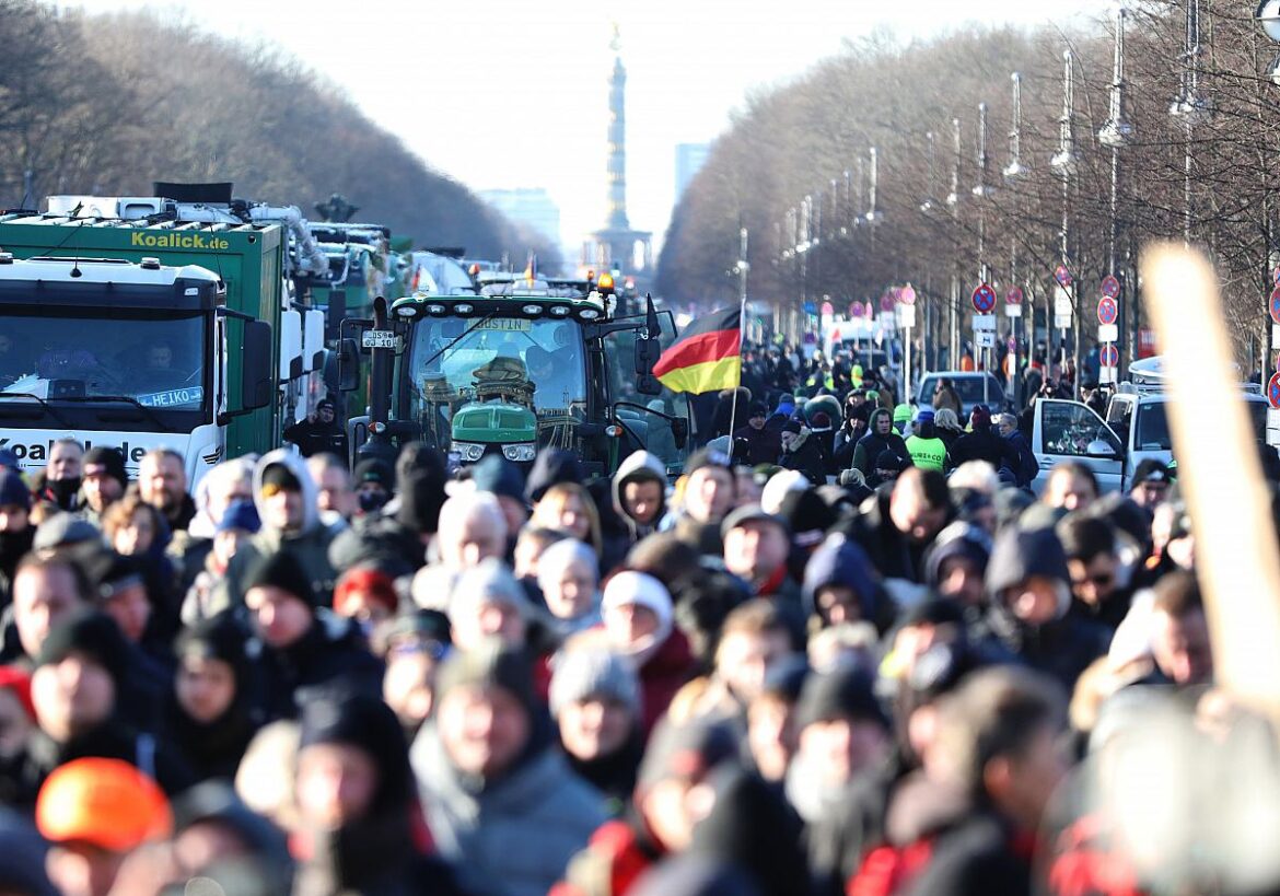 Bauernprotest in Berlin