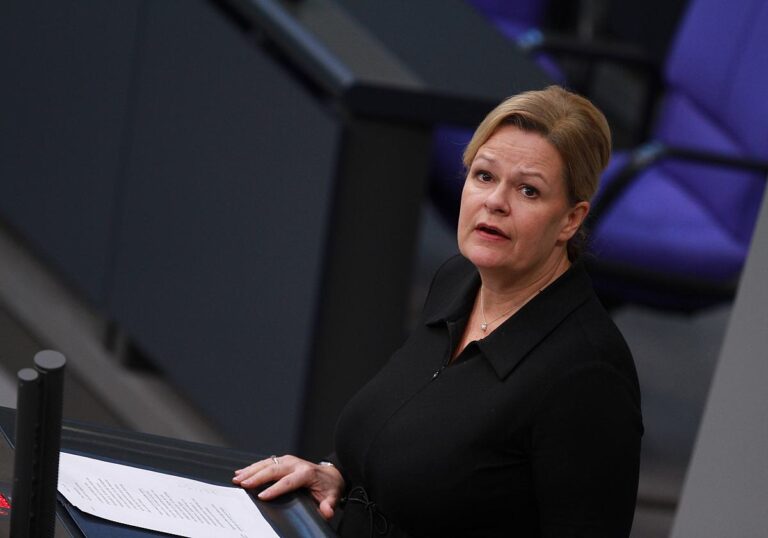 Bundesinnenministerin Nancy Faeser (SPD)