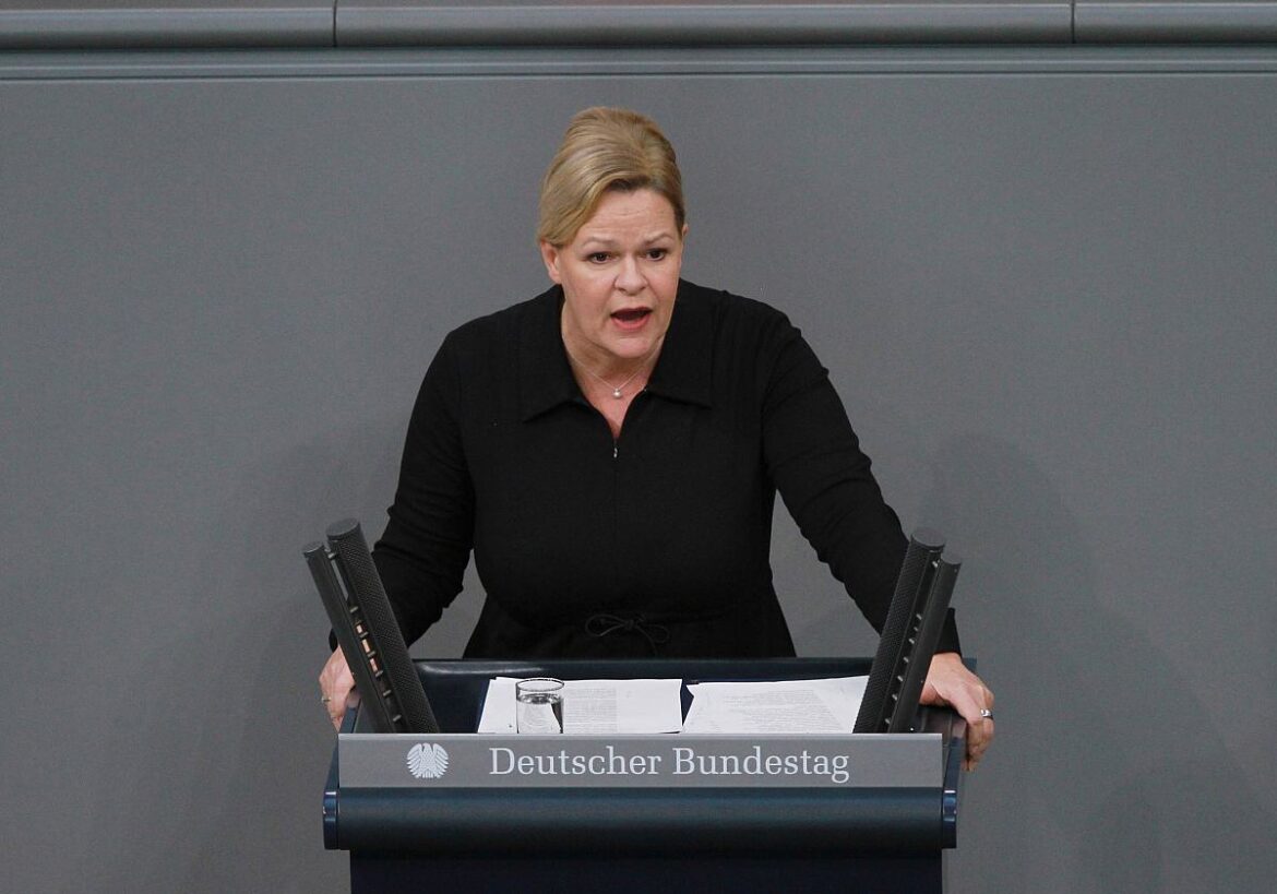 Bundesinnenministerin Nancy Faeser (SPD)
