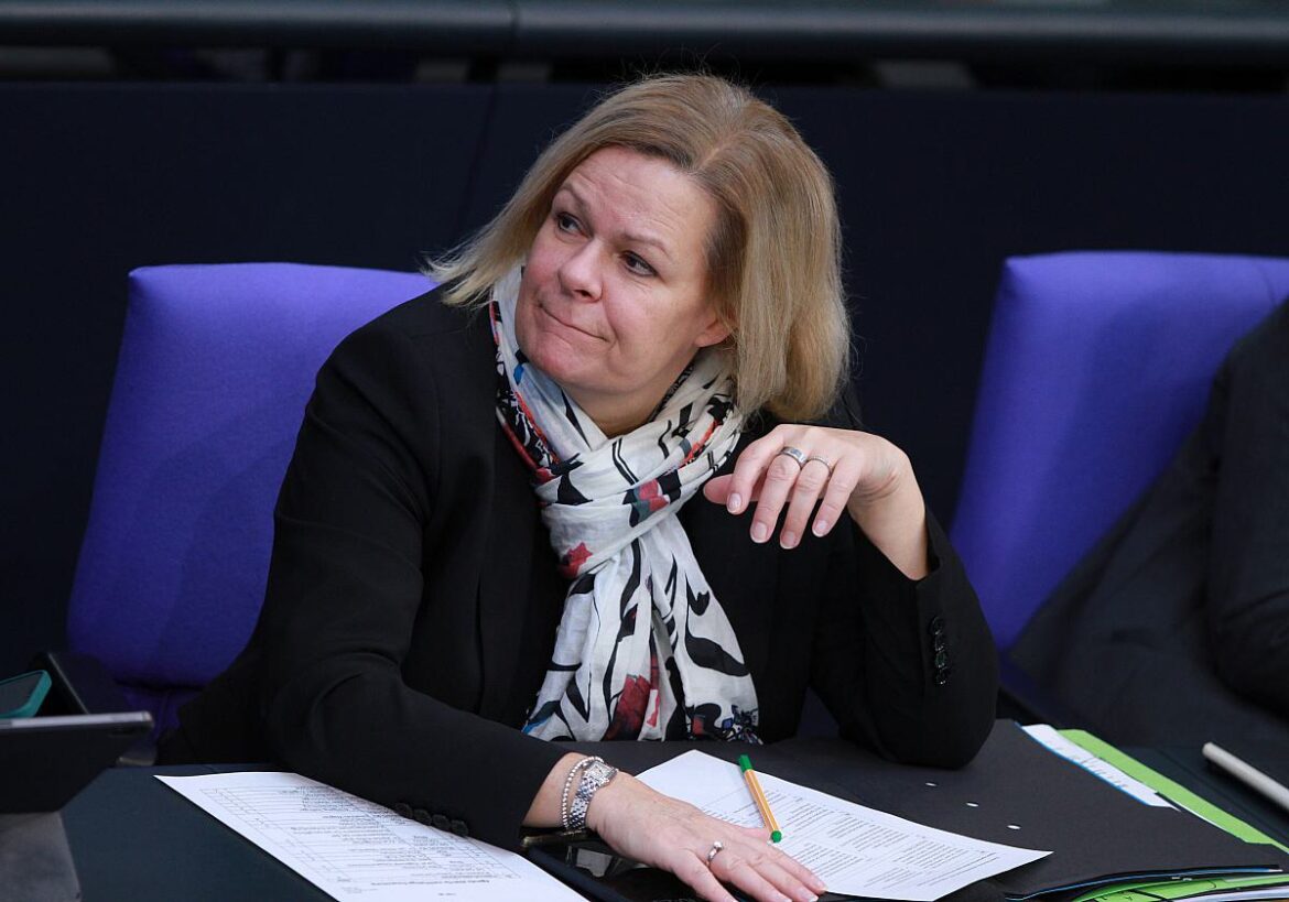 Bundesinnenministerin Nancy Faeser (SPD)