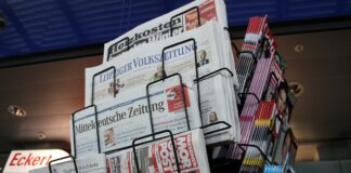 Zeitungsaufsteller