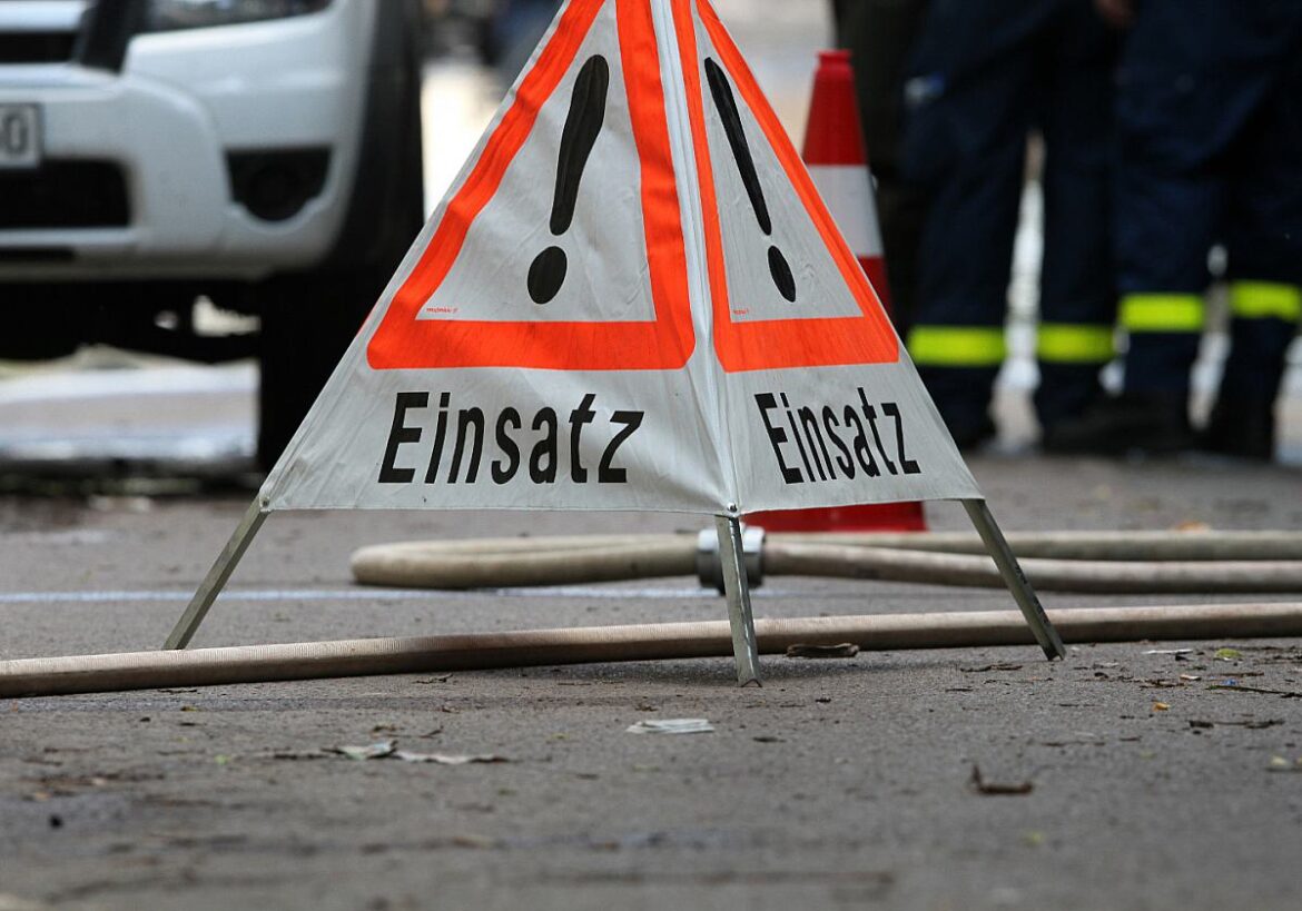 Gefahrenschild Einsatz