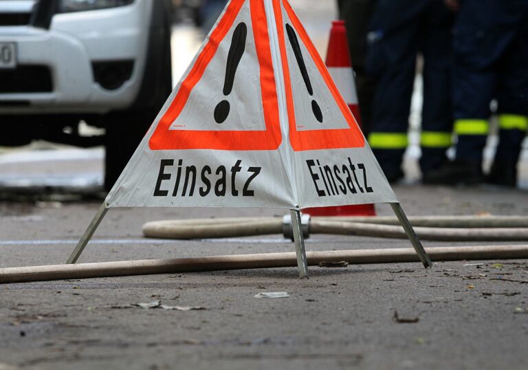 Gefahrenschild Einsatz