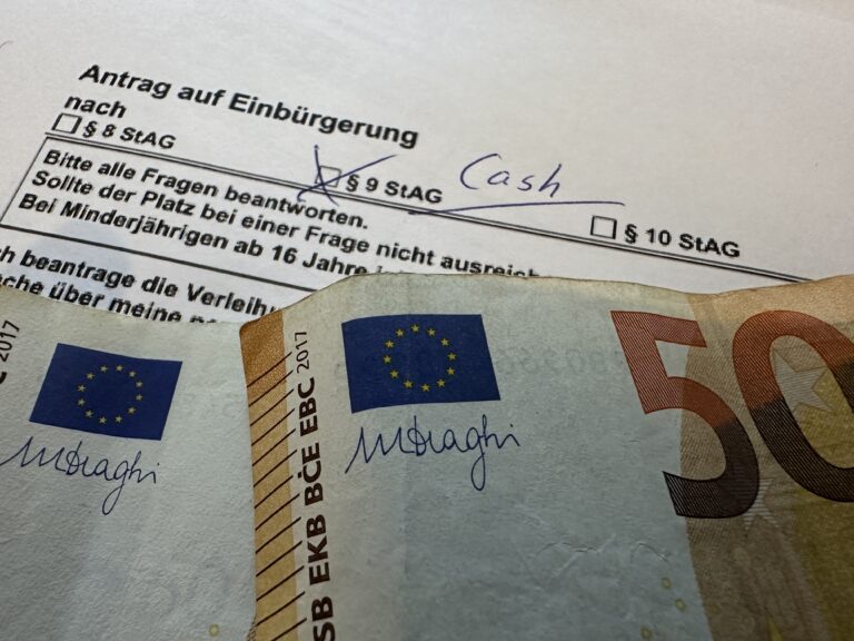 Einbürgerung gegen Barzahlung