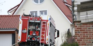 Einsatz bei Gebäudebrand in Melle-Wellingholzhausen. / Foto: Heiko Westermann