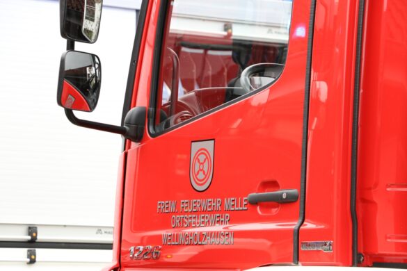 Feuerwehreinsatz bei Gebäudebrand in Melle-Wellingholzhausen. / Foto: Heiko Westermann Feuerwehr Melle Wellingholzhausen