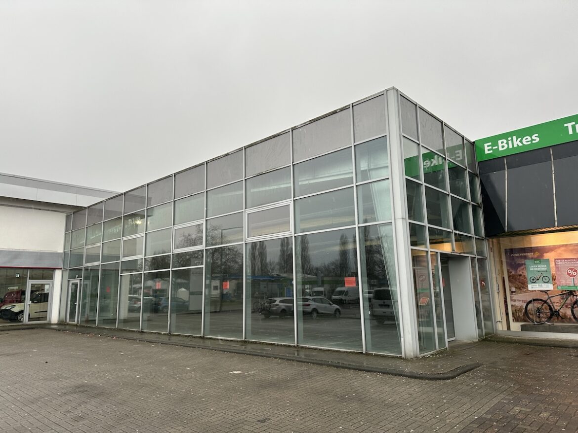 Die ehemaligen Geschäftsräume der Großen Eins an der Pagenstecherstraße in Osnabrück