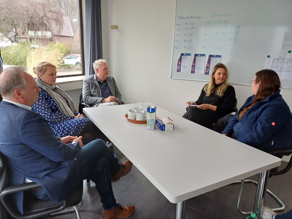 Melles Bürgermeisterin Jutta Dettmann im Gespräch