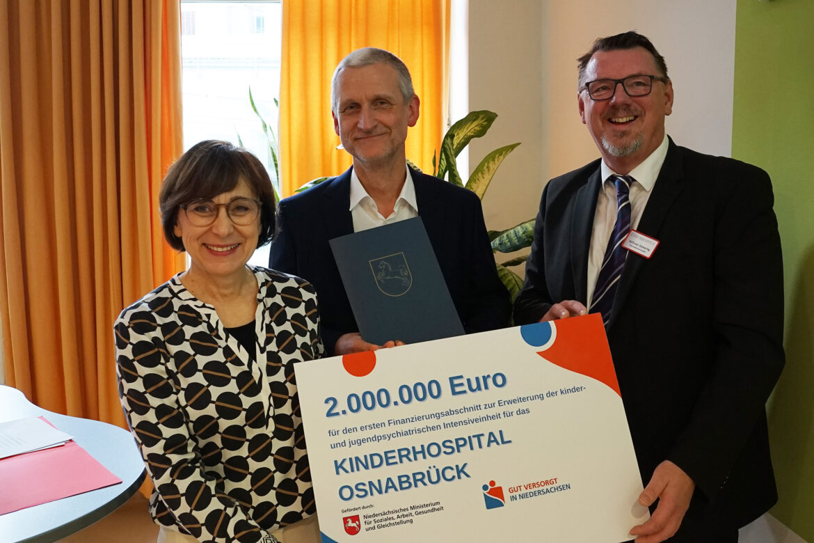 Kinderhospital Osnabrück erweitert um eine neue Intensivstation für psychisch kranke Jugendliche