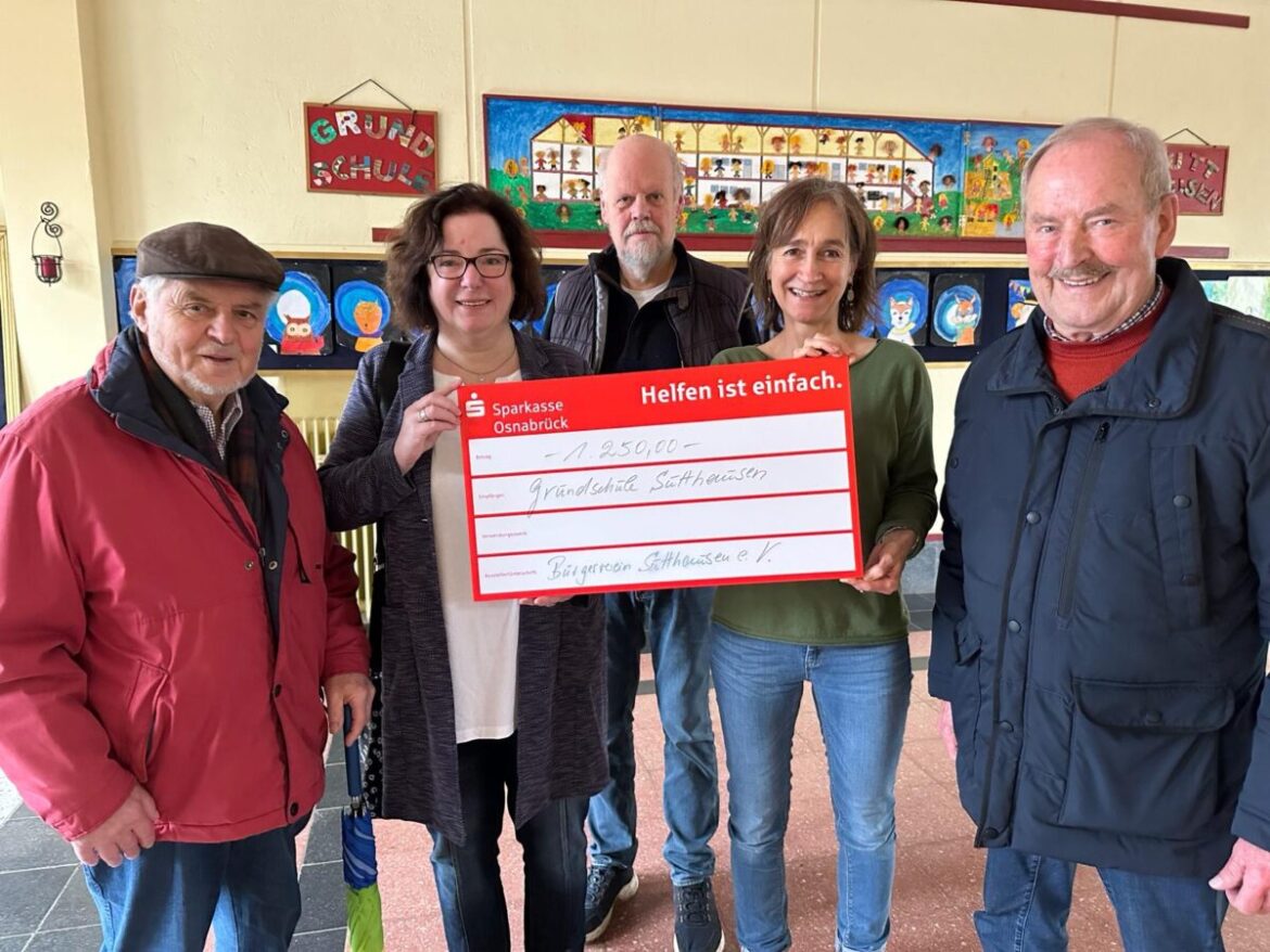 Spendenübergabe Bürgerverein Sutthausen