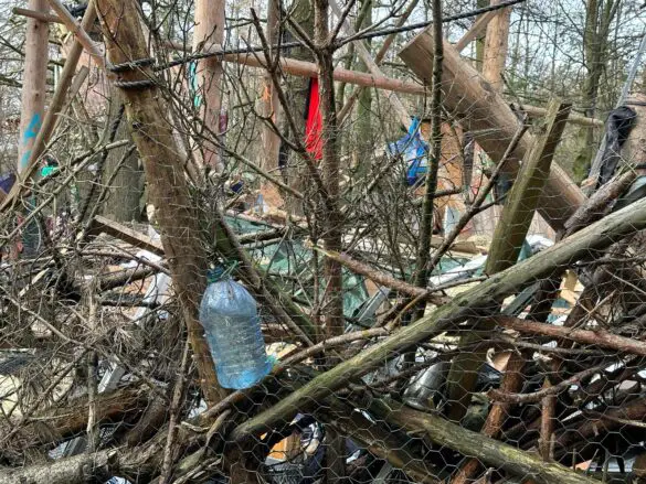 Protestcamp Waldi45 Nach langer Besetzung: Stadt Bramsche lässt Protestcamp "Waldi45" aufräumen