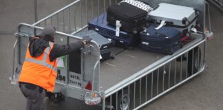 Koffertransport am Flughafen