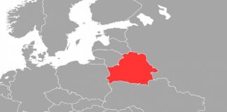 Geographische Lage von Weißrussland