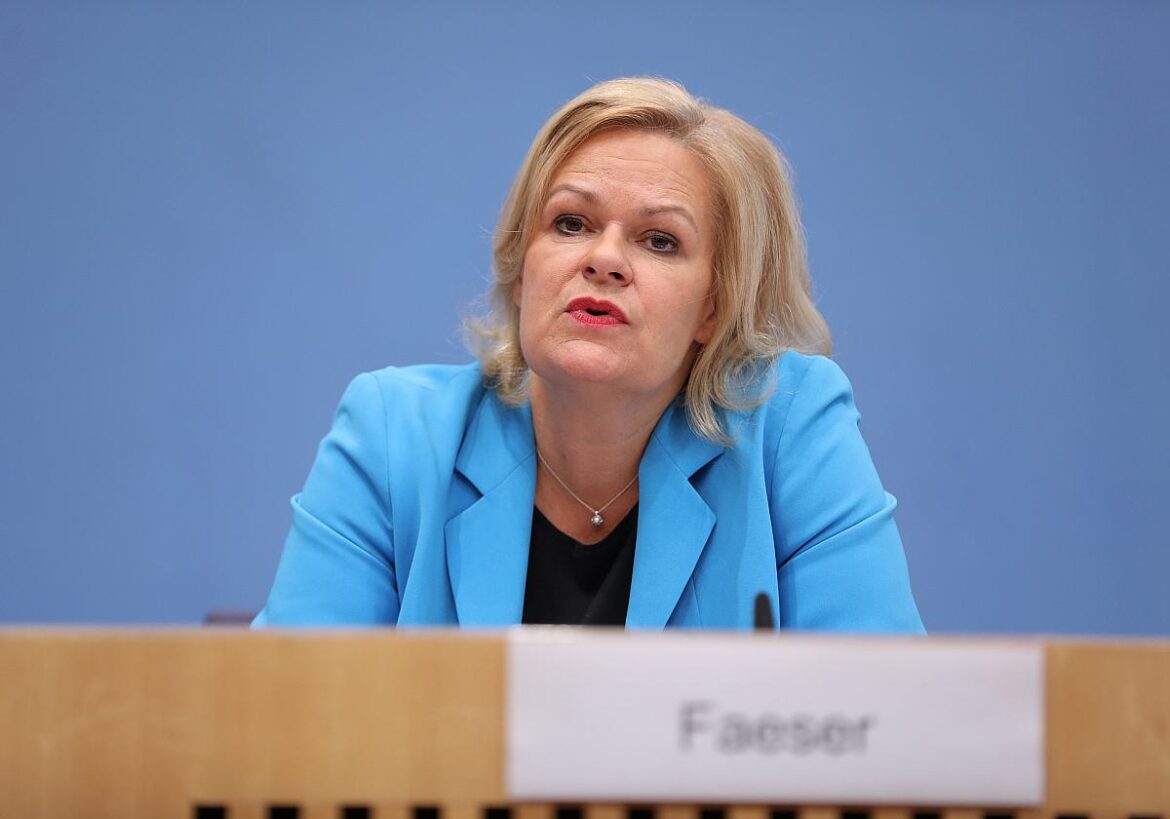 Bundesinnenministerin Nancy Faeser (SPD)