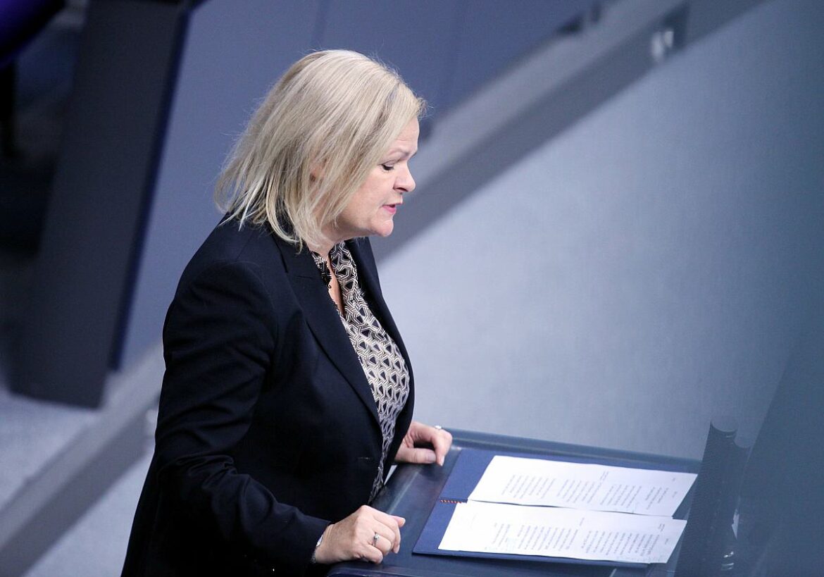 Bundesinnenministerin Nancy Faeser (SPD)