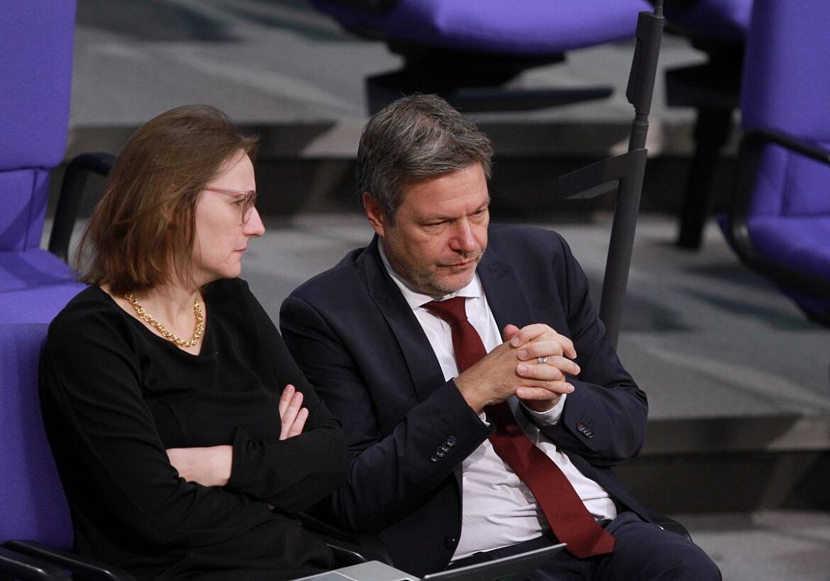 Lisa Badum und Robert Habeck (Grüne)